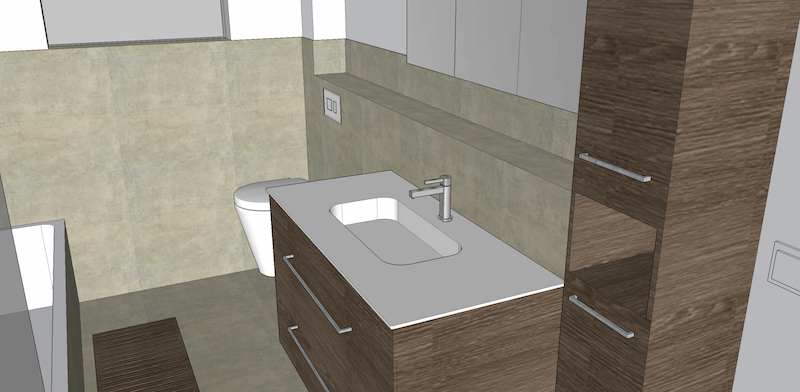 3D Badezimmer mit SketchUp