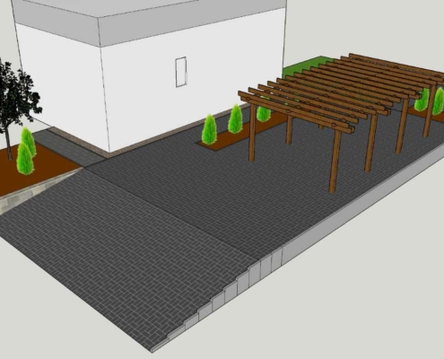 Einfahrt planen mit Sketchup 3D